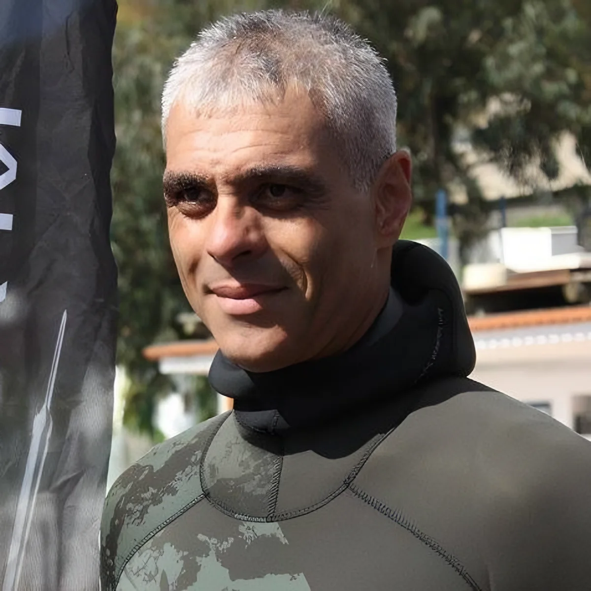 Massimiliano Musella in muta da apnea